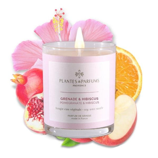 Perfumed Candle -  Pomegranate & Hibuscus 180g