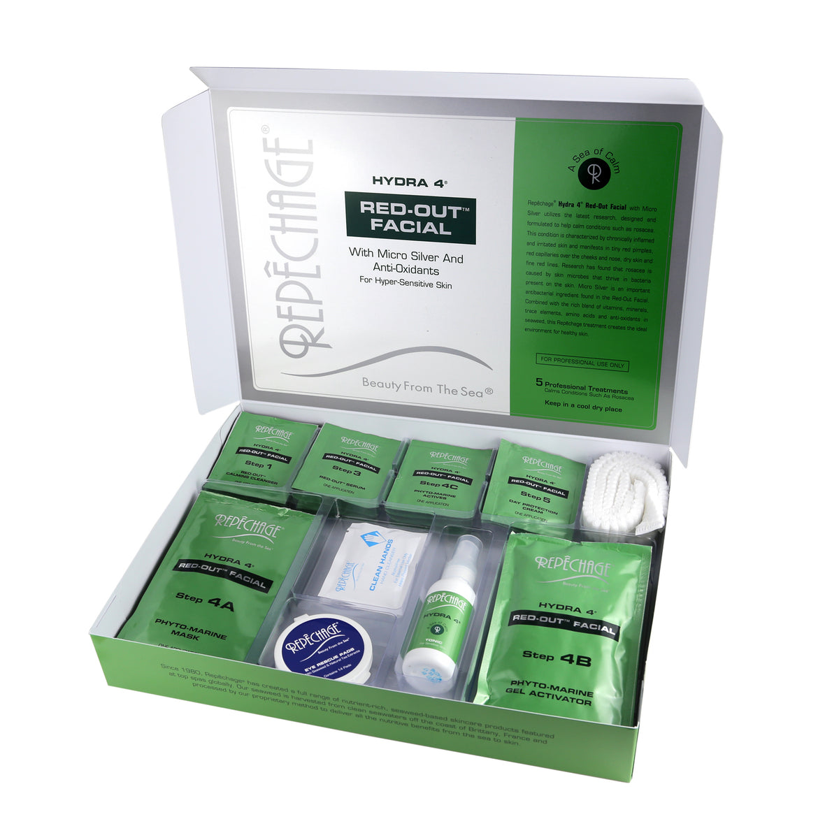 HYDRA 4® RED-OUT® FACIAL WITH SILVER AND SEAWEED