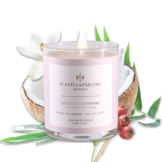 Perfumed Hand Poured Candle - Cashmere Softness 180g