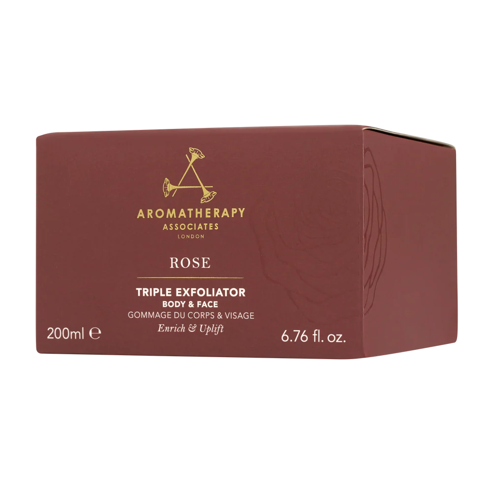 مقشر الوجه والجسم ثلاثي الأفعال بالورد 200 مل