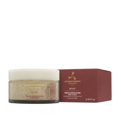 مقشر الوجه والجسم ثلاثي الأفعال بالورد 200 مل