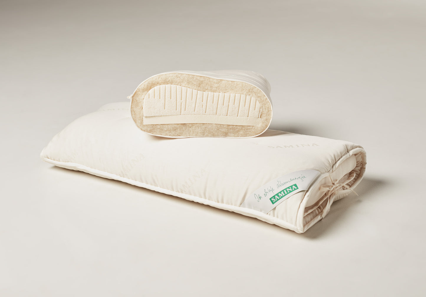 وسادة SAMINA Bio-ceramic Nature Soft EVO، عرض 40 سم × طول 80 سم